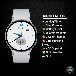 Divers Blue - watch face Screenshot 1
