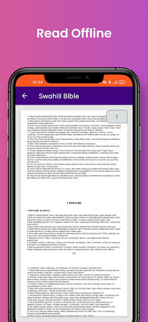 Swahili Bible Offline Screenshot 2