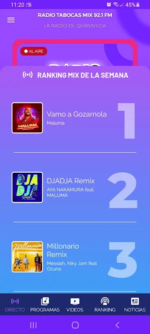 Radio Tabocas Mix Quiruvilca Screenshot 2