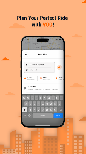 VOO - Request A Ride Screenshot 1