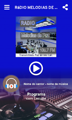 Rádio Melodias de Paz 100.7 Screenshot 1