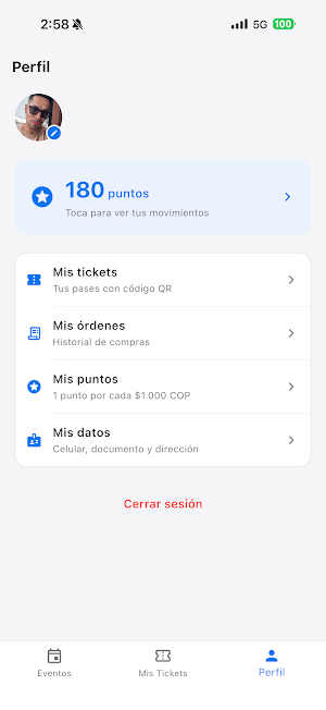 Real Tickets Screenshot 1