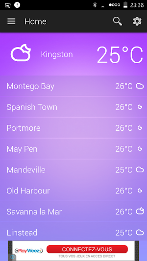 Jamaica Weather Screenshot 1