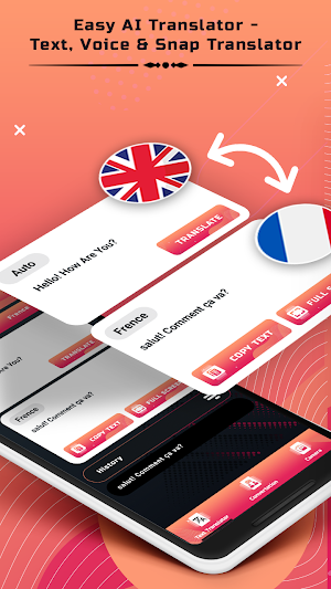 Easy AI Translator - Text, Voice & Snap Translator Screenshot 2