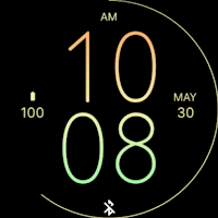 Orange Green Air Watch Face