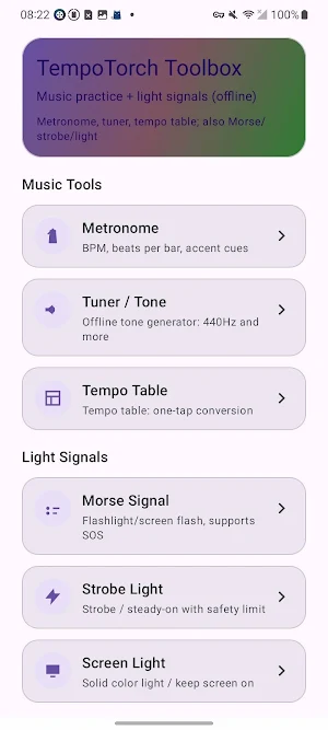 TempoTorch Screenshot 0
