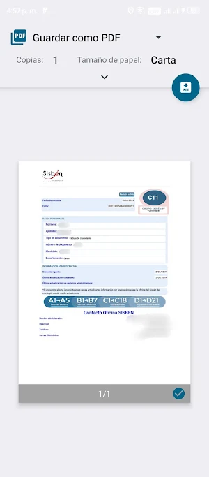 Sisben y EPS Screenshot 1