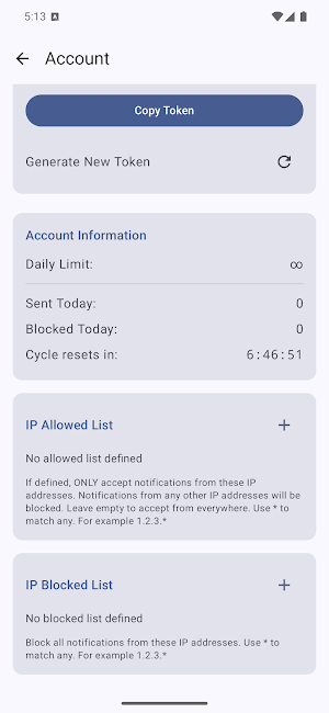 Self Notify Screenshot 3