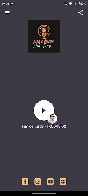 Alfa e Ômega Web Rádio Screenshot 0
