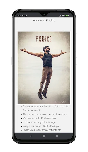 Movie Style Fonts Screenshot 2