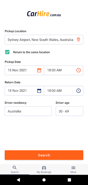 CarHire We compare car rental Screenshot 0