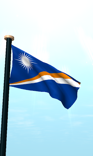 Marshall Islands Flag 3D Screenshot 1