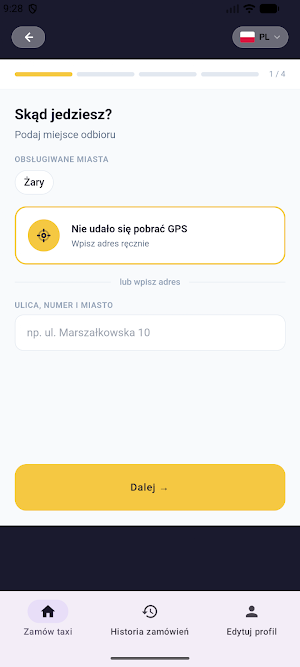 TaxiMobile Screenshot 1