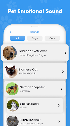 Dog, Cat Translator: Pet Sound Screenshot 2