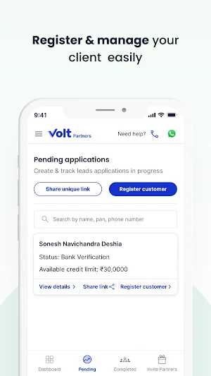 Volt Money Partner App Screenshot 2