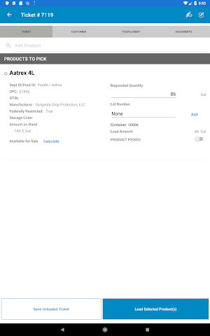 Agvance Warehouse Screenshot 3