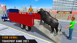 Farm Animal Transporter Truck Driving Games Screenshot 2