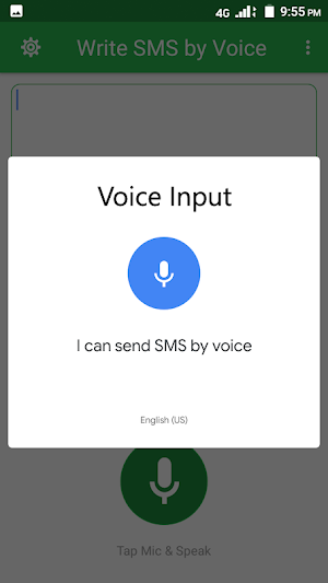 Write SMS by Voice - Voice Typing Keyboard Screenshot 1