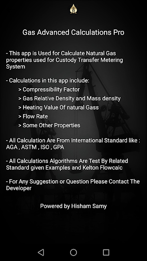Gas Advanced Calculation Pro Screenshot 1