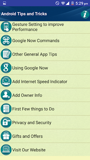 Tips Tricks for Android Phones Screenshot 1