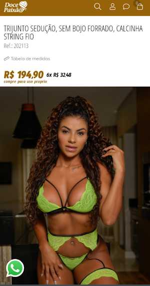 Doce Paixão Lingerie Screenshot 2