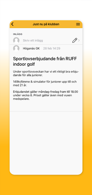 Höganäs Golfklubb Screenshot 2