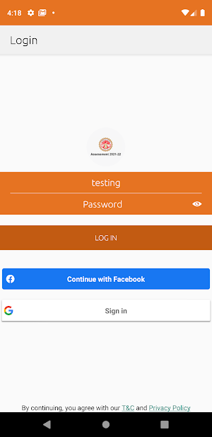 OBC Assessment Screenshot 0