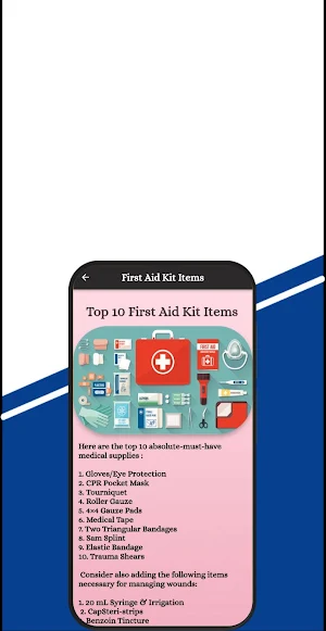 First aid kits Screenshot 1