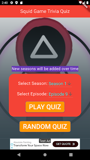 Squid Game Trivia Quiz Screenshot 0