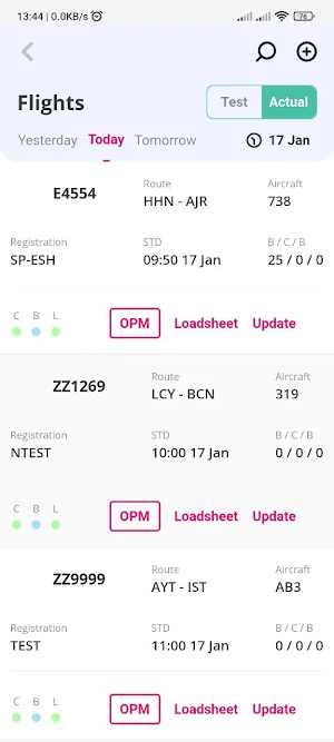 Havatech Weight and Balance Screenshot 2
