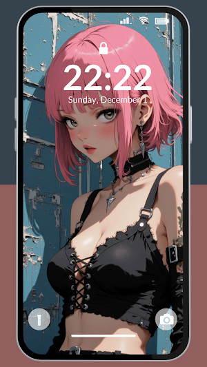 Anime Waifu Art Wallpaper 4K Screenshot 0