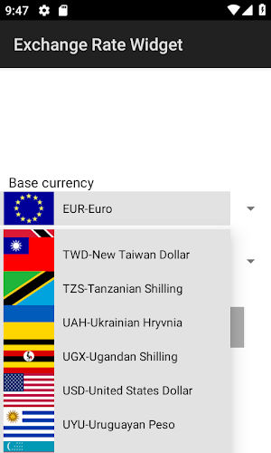 Exchange Rate Widget Screenshot 3