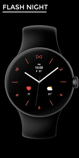 Flash Night - watch face Screenshot 0