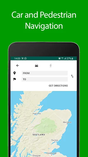Scotland Offline Map and Travel Guide Screenshot 1