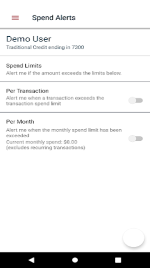 DFDFCU CardNav Screenshot 3