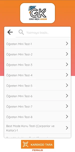 Güray Küçük Akademi Çözüm Kalesi Screenshot 1