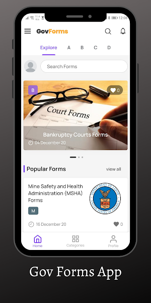 Gov Forms Screenshot 0