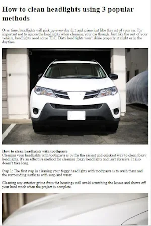 How to Clean Car Headlight Screenshot 0