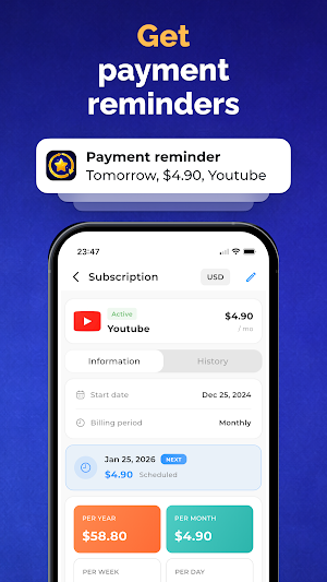 My Subscription Tracker: Subs Screenshot 2