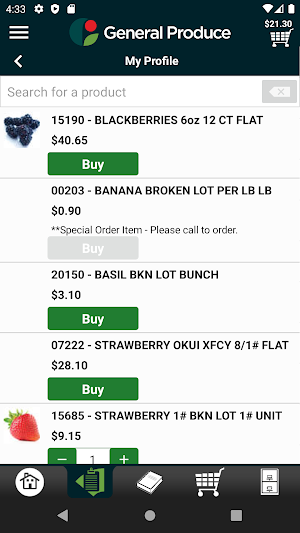 General Produce Co. Checkout Screenshot 1