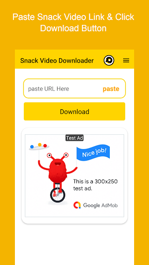Video Downloader For Snack Video - No Watermark Screenshot 1