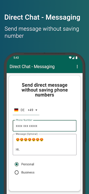 Direct Chat - Messaging Screenshot 1