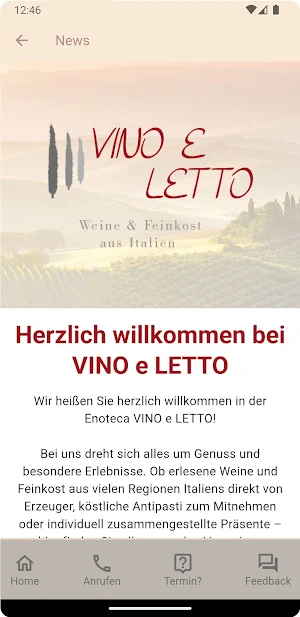 VINO e LETTO Screenshot 1
