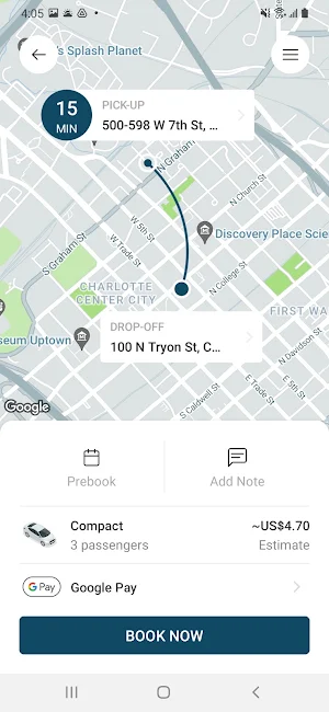 Crown Cab - Charlotte Screenshot 2