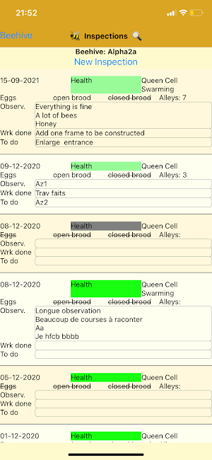 I manage my apiaries Screenshot 3