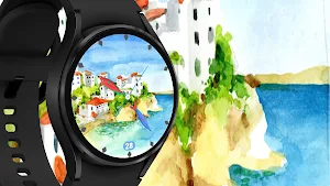 Seaside Village Watch Face Screenshot 2