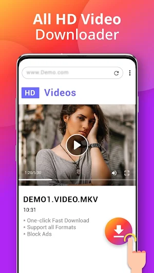 Downloader - Free Video Downloader App Screenshot 1