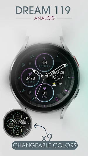 Dream 119 - Analog Watch Face Screenshot 1