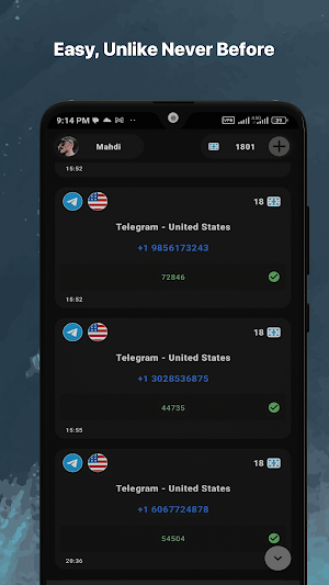 VSim - SMS Virtual Screenshot 2