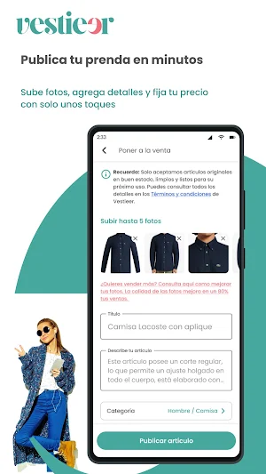 Vestieer - Compra y vende ropa Screenshot 1
